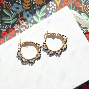 Beaded flower earring